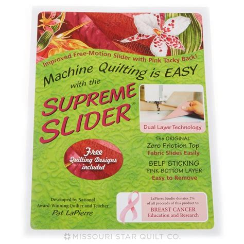 supreme slider for quilting.